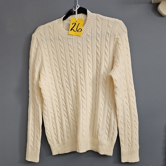 Joe Fresh Sweaters - #26 LIKE NEW Joe Fresh Ivory Cable Knit Sweater PTP 21.5